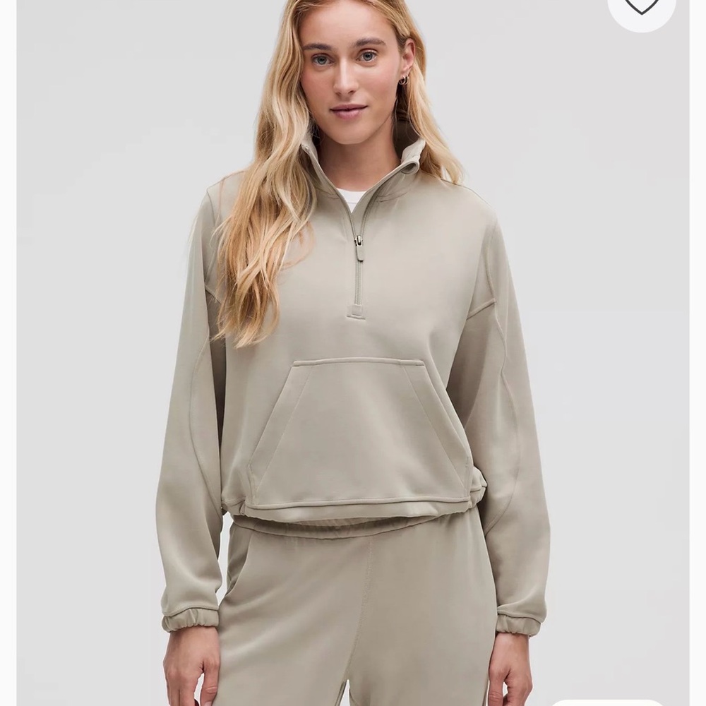 Lululemon Athletica Brushed Softstreme Half Zip